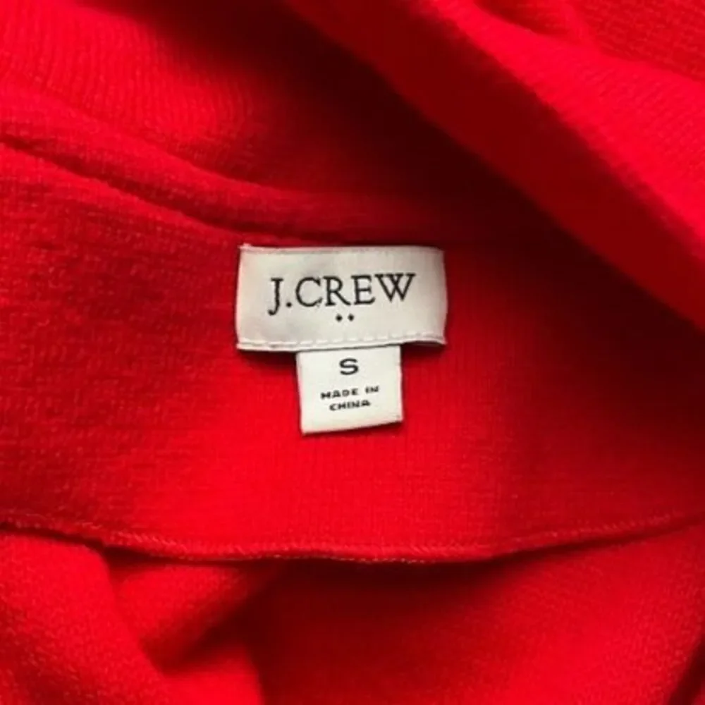 J. Crew Sophie Open Front Sweater Knit Blazer Cardigan Cerise Red Size Small